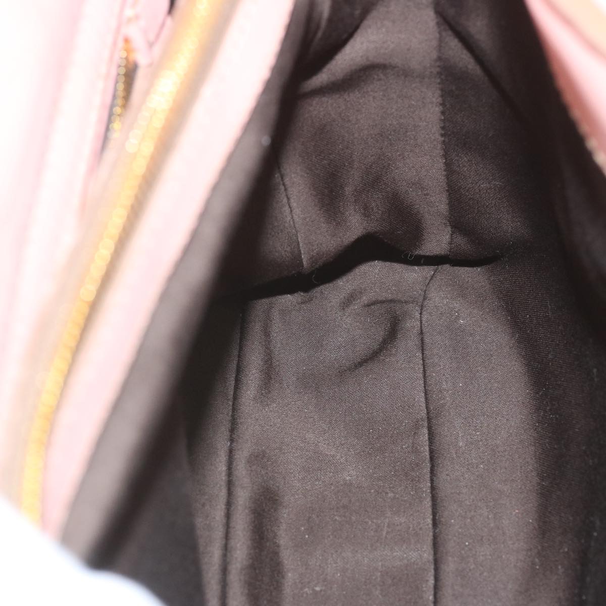 Miu Miu Madras Hand Bag Leather 2way Pink Auth yb528