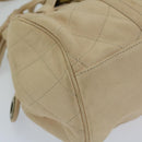 BALLY Hand Bag Leather Ivory Auth yb529-14