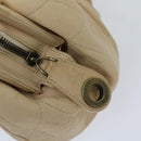 BALLY Hand Bag Leather Ivory Auth yb529-17