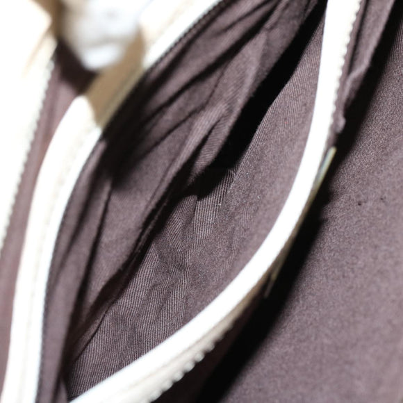 BALLY Hand Bag Leather Ivory Auth yb529