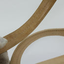 BALLY Hand Bag Leather Ivory Auth yb529-8