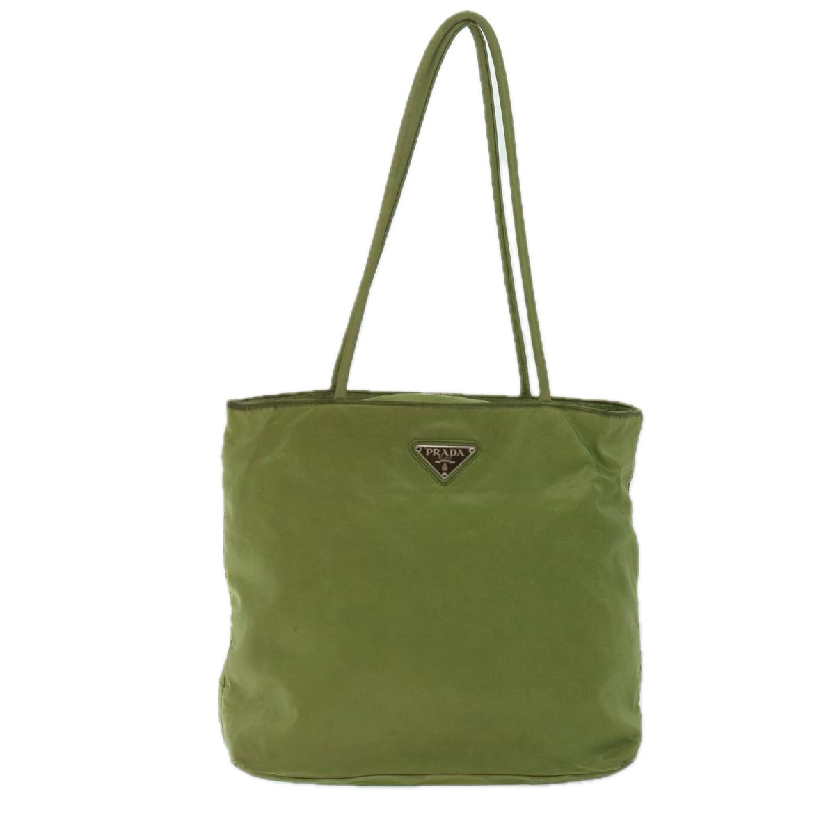 PRADA Tote Bag Nylon Green Auth yb534 - 0