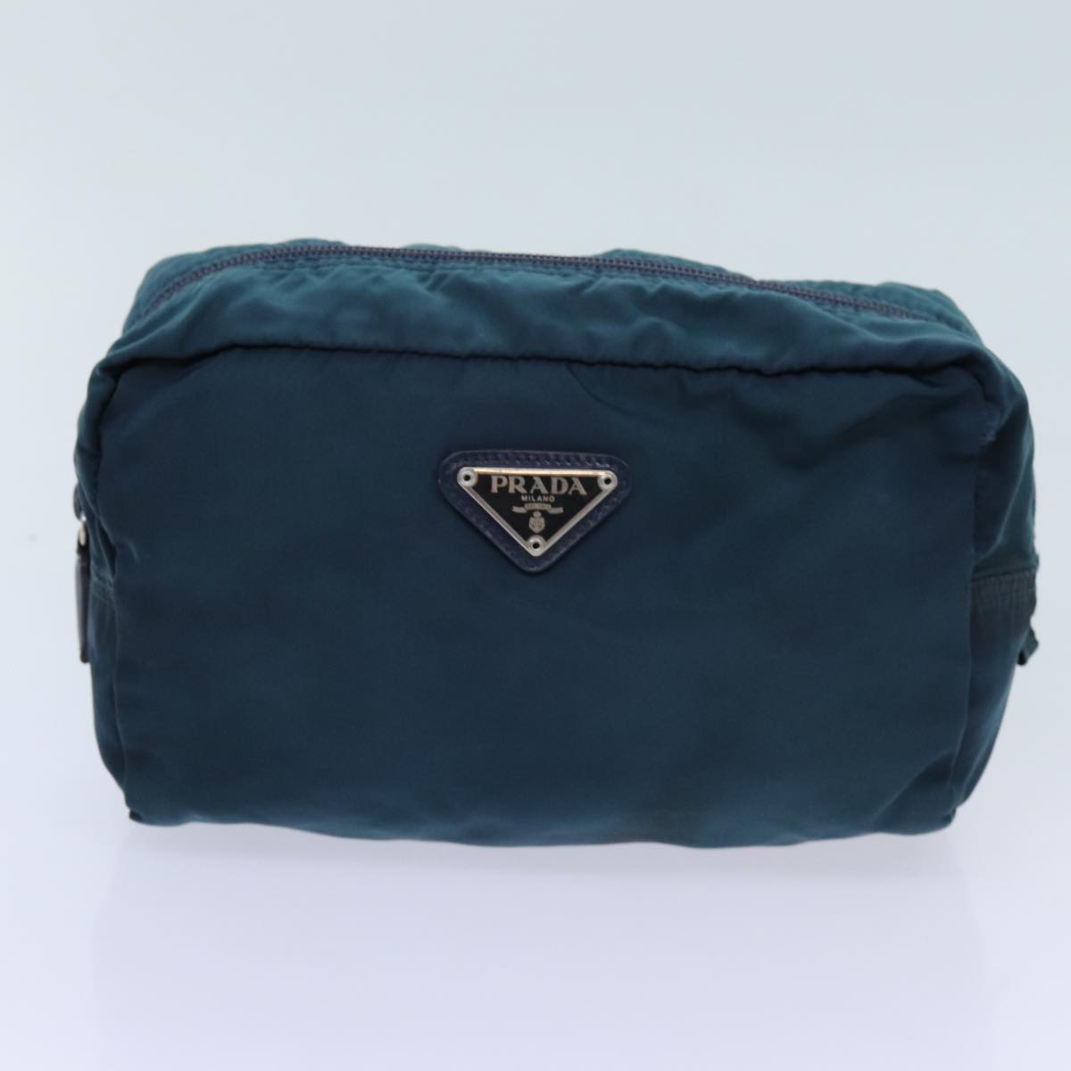 PRADA Pouch Nylon 2Set Navy Black Auth yb543 - 0