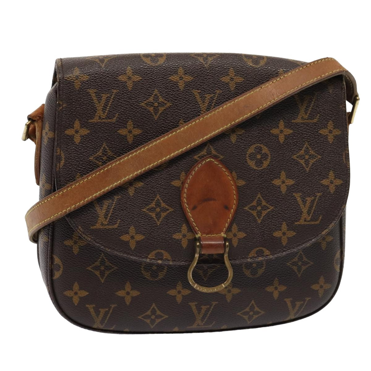 LOUIS VUITTON Monogram Saint Cloud GM Shoulder Bag M51242 LV Auth yb575