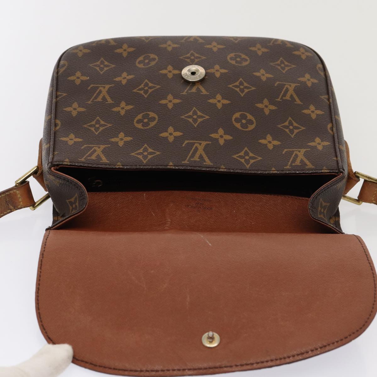 LOUIS VUITTON Monogram Saint Cloud GM Shoulder Bag M51242 LV Auth yb575