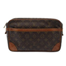 LOUIS VUITTON Monogram Compiegne 28 Clutch Bag M51845 LV Auth yb578-13