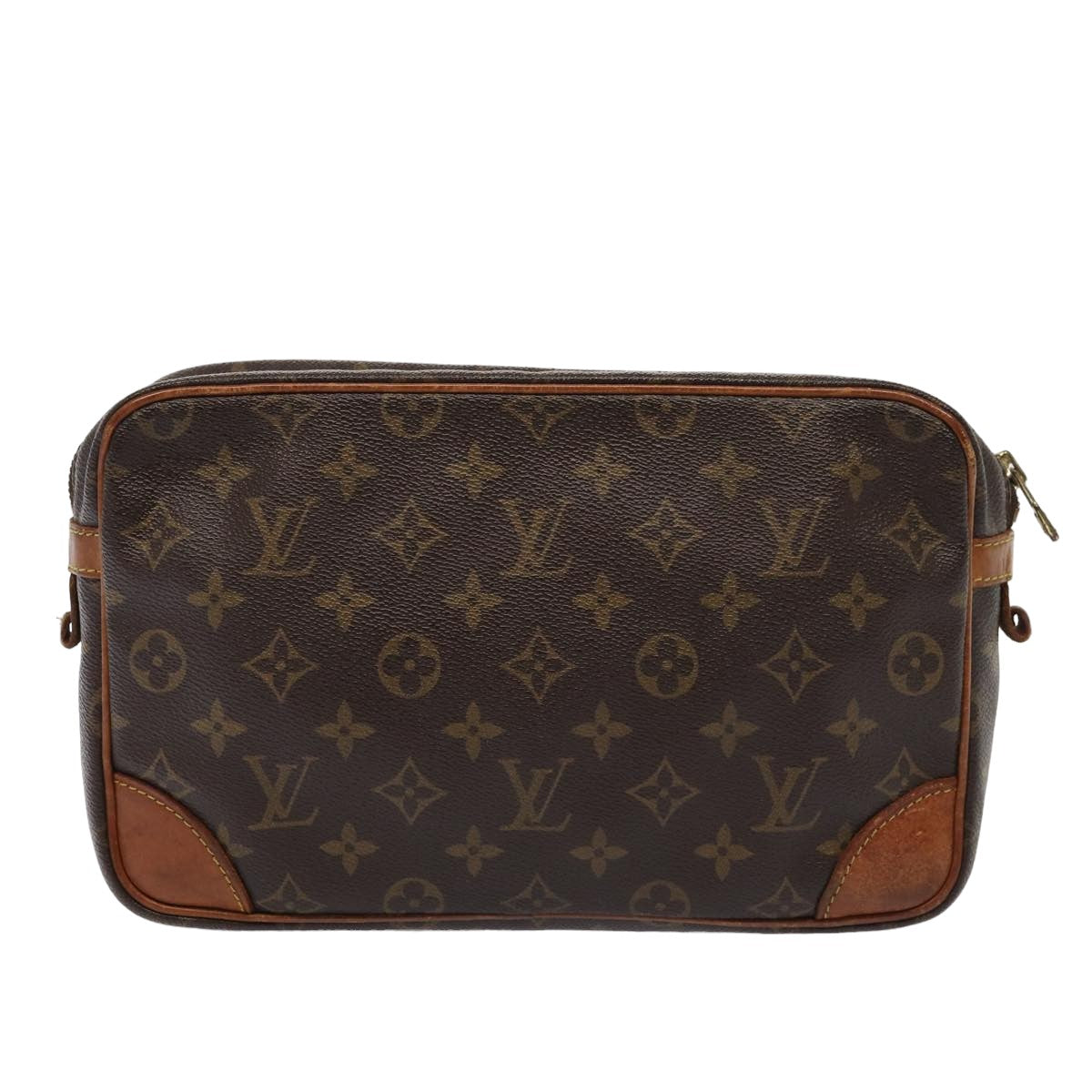 LOUIS VUITTON Monogram Compiegne 28 Clutch Bag M51845 LV Auth yb578 - 0