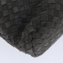 BALLY Shoulder Bag Leather Gray Auth yb580-14