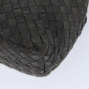 BALLY Shoulder Bag Leather Gray Auth yb580-15