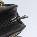 BALLY Shoulder Bag Leather Gray Auth yb580-10