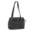 BALLY Shoulder Bag Leather Gray Auth yb580-1