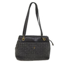 BALLY Shoulder Bag Leather Gray Auth yb580-13