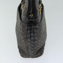 BALLY Shoulder Bag Leather Gray Auth yb580-4