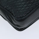 BALLY Shoulder Bag Leather Navy Auth yb581-16