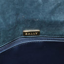 BALLY Shoulder Bag Leather Navy Auth yb581-17