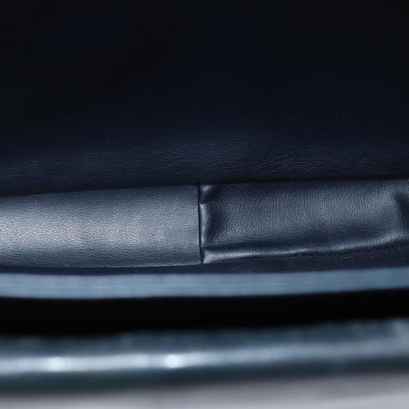 BALLY Shoulder Bag Leather Navy Auth yb581