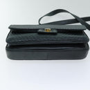 BALLY Shoulder Bag Leather Navy Auth yb581-5