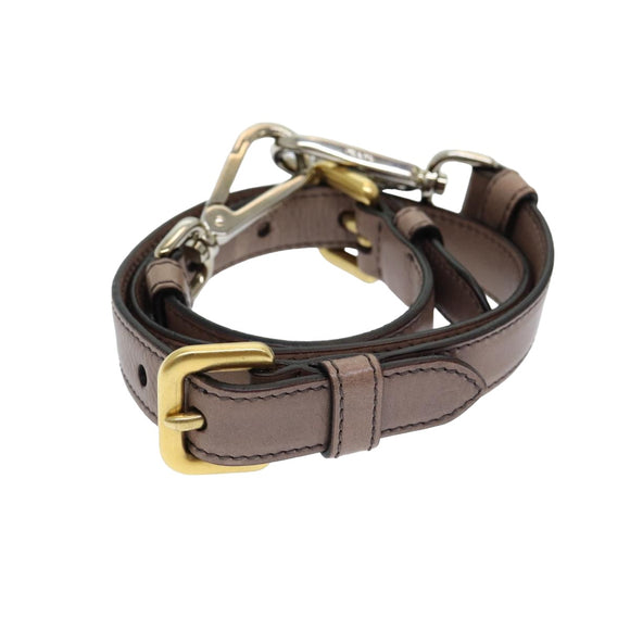 PRADA Adjustable Shoulder Strap Leather 25.2""""""""-29.1"""""""" Pink Auth yb593