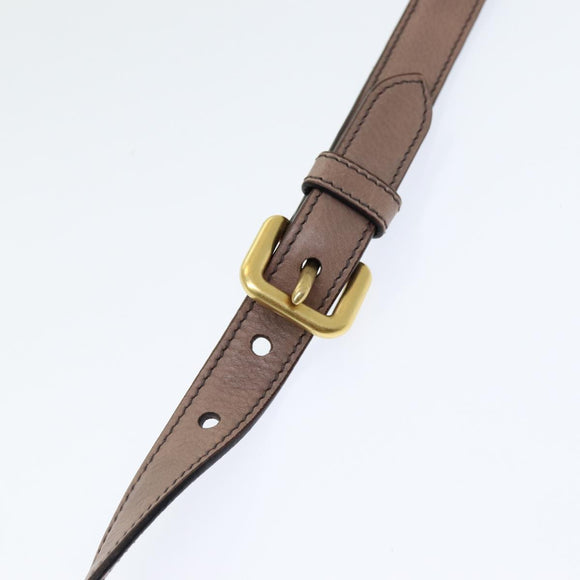 PRADA Adjustable Shoulder Strap Leather 25.2""""""""-29.1"""""""" Pink Auth yb593