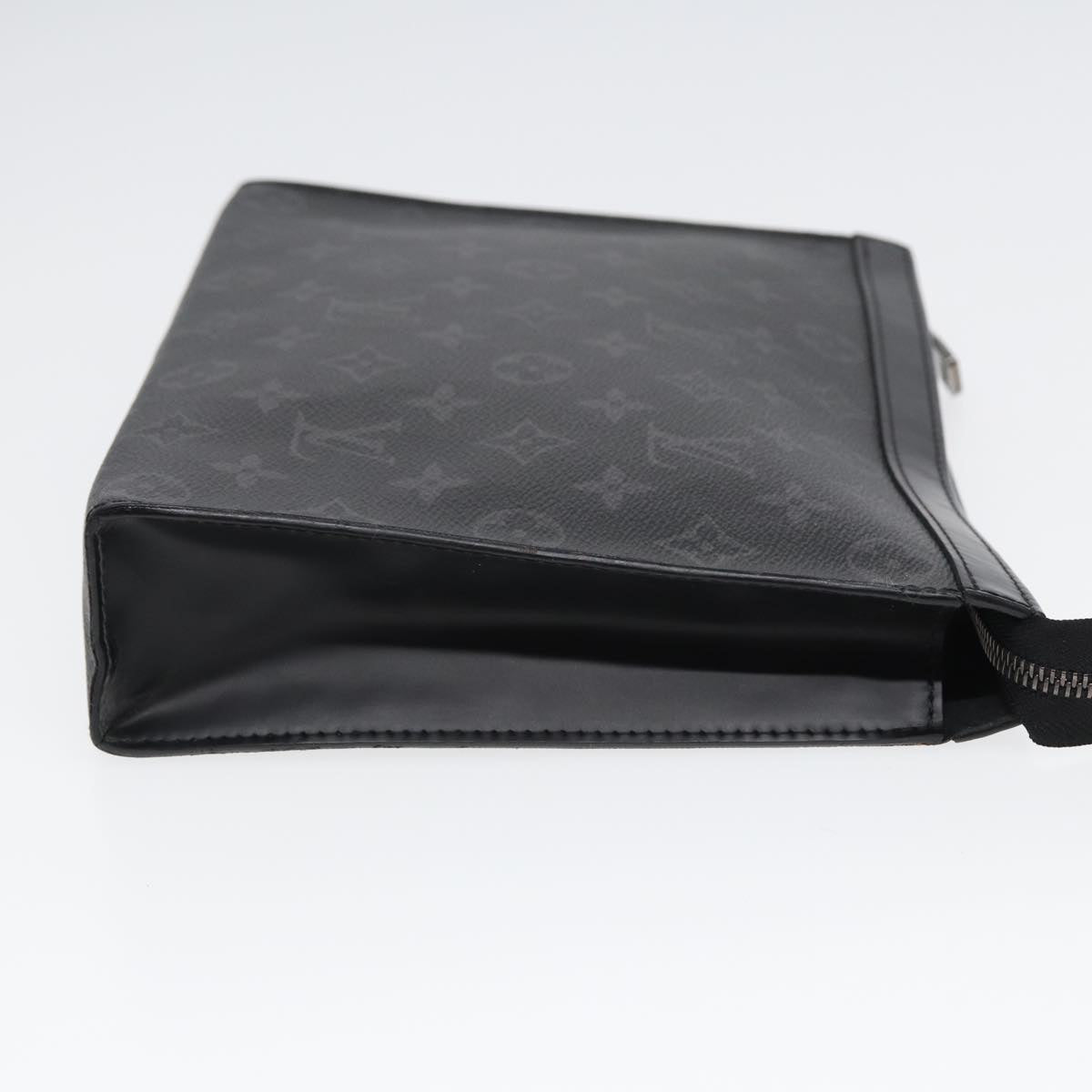 LOUIS VUITTON Monogram Eclipse Pochette Voyage MM Clutch Bag M61692 Auth yb607