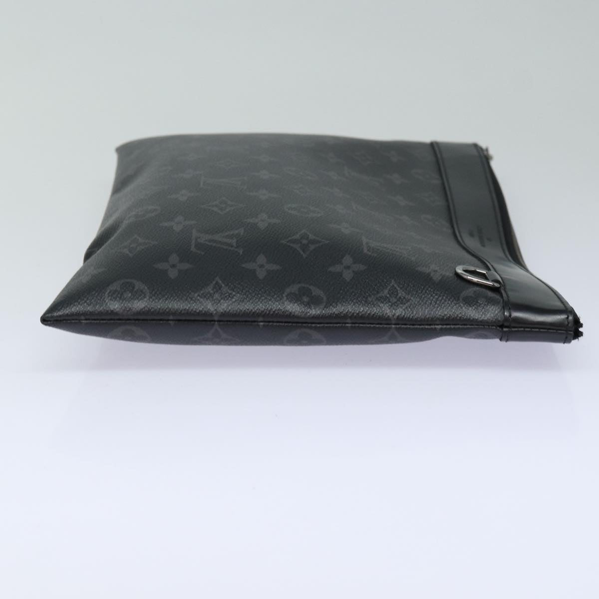 LOUIS VUITTON Monogram Eclipse Pochette Discovery Clutch Bag M62291 Auth yb609