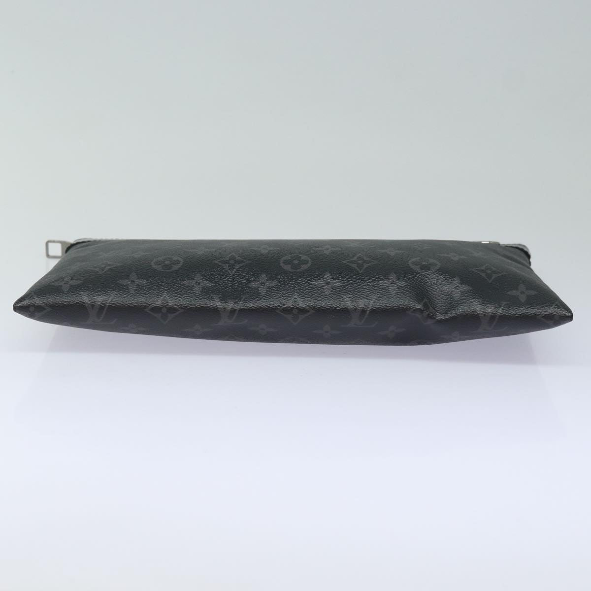 LOUIS VUITTON Monogram Eclipse Pochette Discovery Clutch Bag M62291 Auth yb609