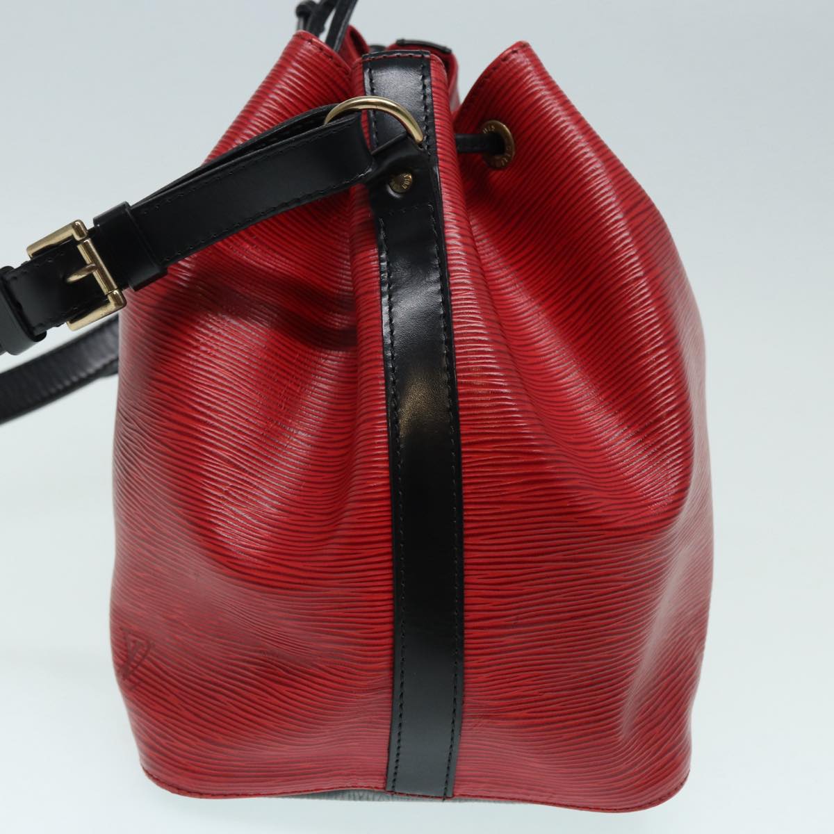 LOUIS VUITTON Epi Petit Noe Shoulder Bag By color Black Red M44172 LV Auth yb612