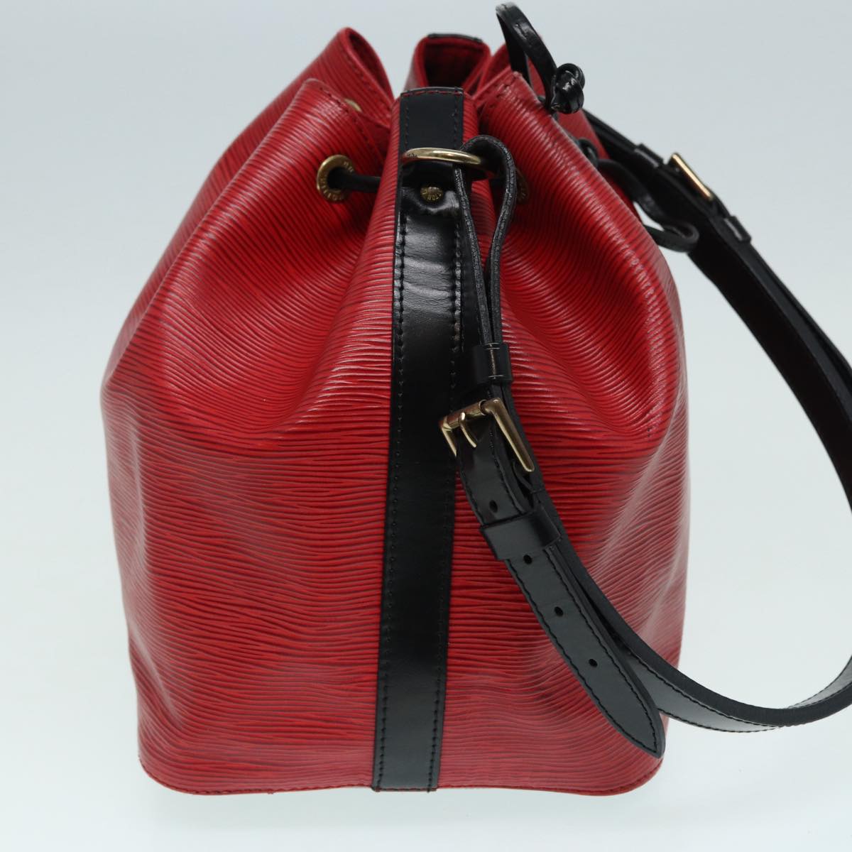 LOUIS VUITTON Epi Petit Noe Shoulder Bag By color Black Red M44172 LV Auth yb612