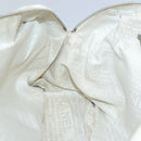 CHANEL Hand Bag Canvas Leather Beige CC Auth yb619-21