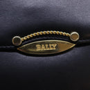 BALLY Shoulder Bag Leather Black Auth yb627-18