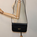 BALLY Shoulder Bag Leather Black Auth yb627-23