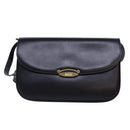 BALLY Shoulder Bag Leather Black Auth yb627-13