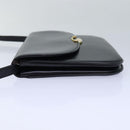 BALLY Shoulder Bag Leather Black Auth yb627-3