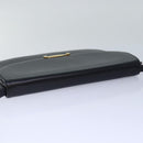 BALLY Shoulder Bag Leather Black Auth yb627-6