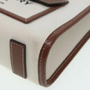 BURBERRY Hand Bag Canvas Leather Beige Auth yb635-16