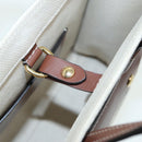 BURBERRY Hand Bag Canvas Leather Beige Auth yb635-10