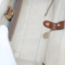 BURBERRY Hand Bag Canvas Leather Beige Auth yb635-12