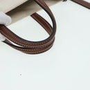 BURBERRY Hand Bag Canvas Leather Beige Auth yb635-7