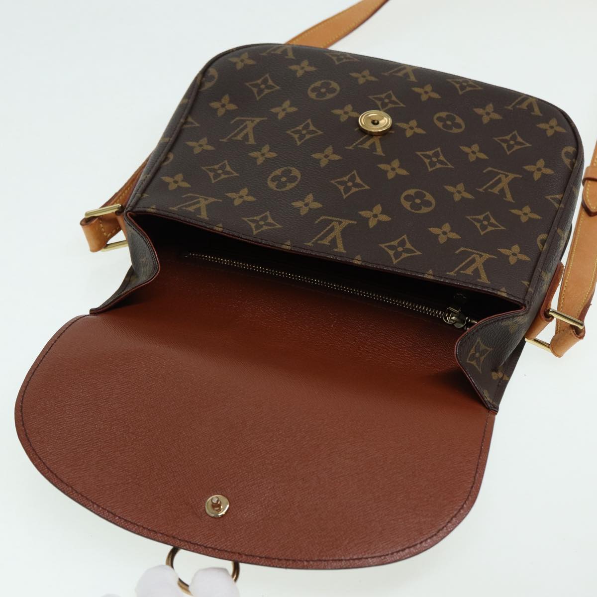 LOUIS VUITTON Monogram Saint Cloud GM Shoulder Bag M51242 LV Auth yb641