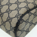 GUCCI GG Supreme Sherry Line Clutch Bag PVC Red Navy Auth yb662-16