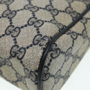 GUCCI GG Supreme Sherry Line Clutch Bag PVC Red Navy Auth yb662-14