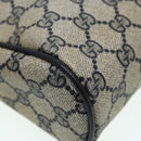 GUCCI GG Supreme Sherry Line Clutch Bag PVC Red Navy Auth yb662-15