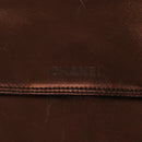 CHANEL Shoulder Bag Leather Bronze Gold CC Auth yb676-18