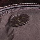 CHANEL Shoulder Bag Leather Bronze Gold CC Auth yb676-19