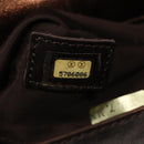 CHANEL Shoulder Bag Leather Bronze Gold CC Auth yb676-11