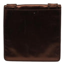 CHANEL Shoulder Bag Leather Bronze Gold CC Auth yb676-2