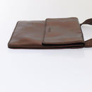 CHANEL Shoulder Bag Leather Bronze Gold CC Auth yb676-3