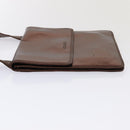 CHANEL Shoulder Bag Leather Bronze Gold CC Auth yb676-4