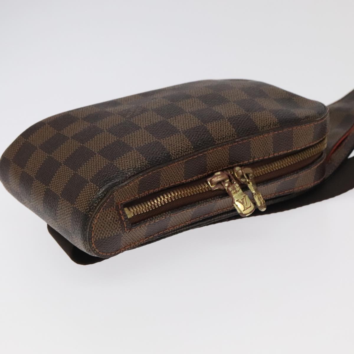 LOUIS VUITTON Damier Ebene Geronimos Shoulder Bag N51994 LV Auth yb695