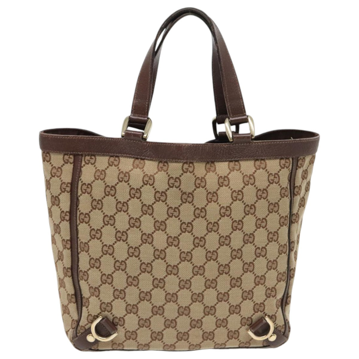 GUCCI GG Canvas Abbey Tote Bag Canvas Beige Auth yb706 - 0